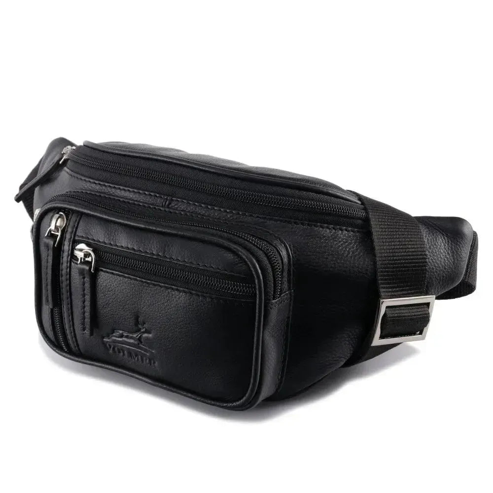 Fa.Volmer ® sac banane/sac ceinture/sac de hanche en cuir véritable pour femmes et hommes | disponible en noir et marron | Divers modèles