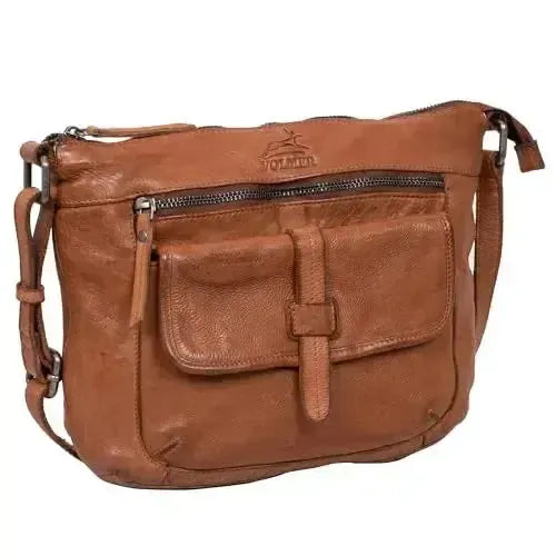 Borsa a tracolla in pelle per donna – Borsa a tracolla – Look vintage usato | Modello Ravenna