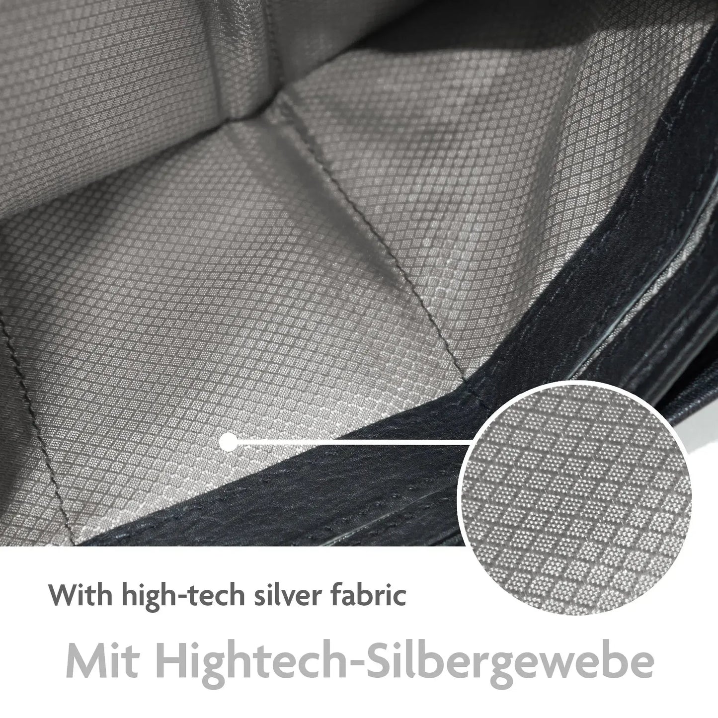 Kompakte Geldbörse aus Leder mit RFID-Schutz - 4 Fächer für Kreditkarten | MW99