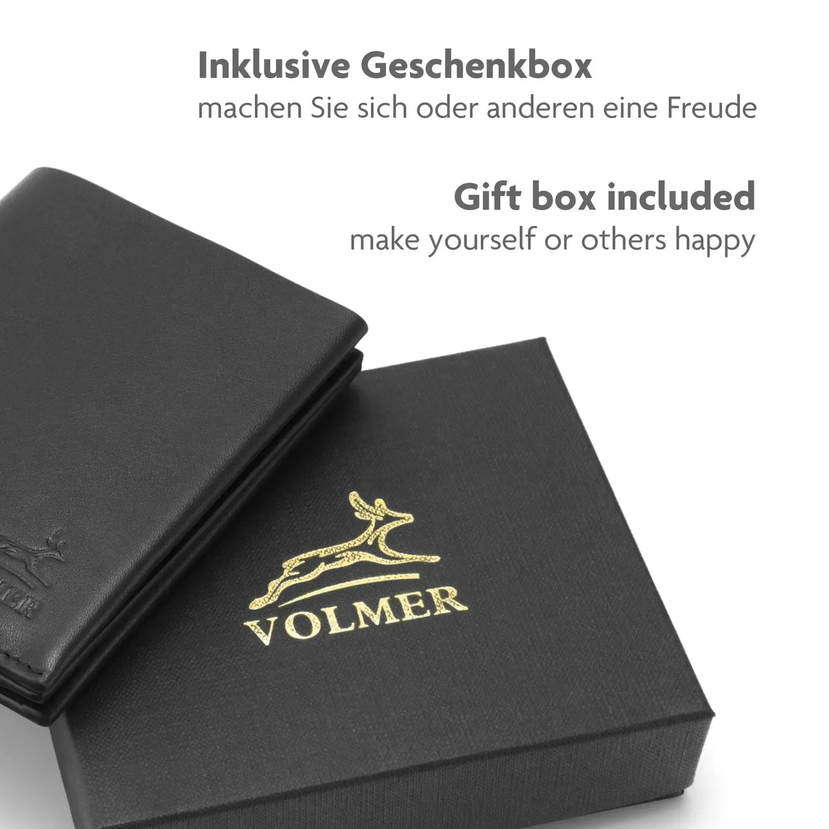 Elegante Leder Geldbörse Herren mit RFID-Schutz – 12 Fächer für Kreditkarten – Hochformat | Glendale