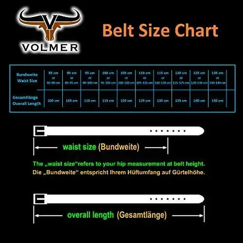 Klassischer Leder Gürtel - Braun - 38mm breit - leicht kürzbar | Br007-02