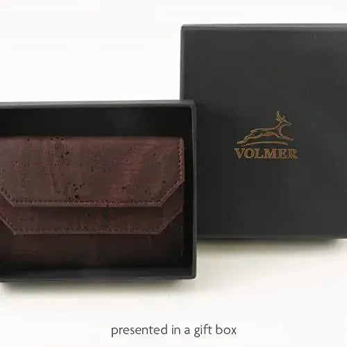 Kompakte Geldbörse aus Kork mit RFID-Schutz - 4 Fächer für Kreditkarten - vegan | MW99 Kork