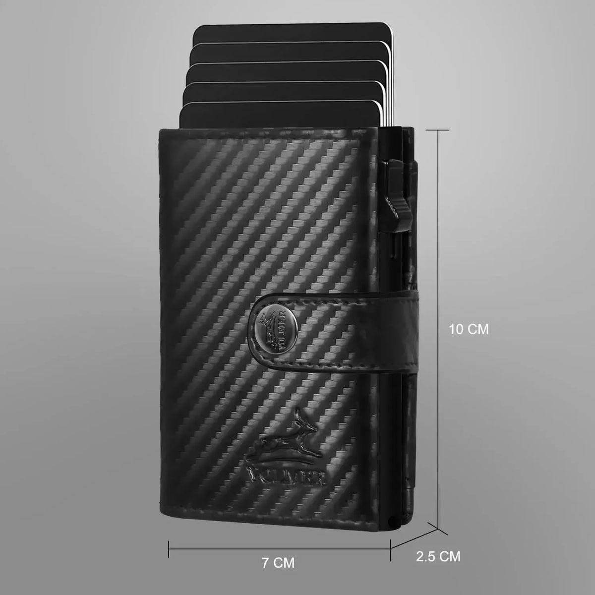 Cartera pop-up de cuero con monedero – espacio para 12 tarjetas – compartimento para billetes – protección RFID | VO45