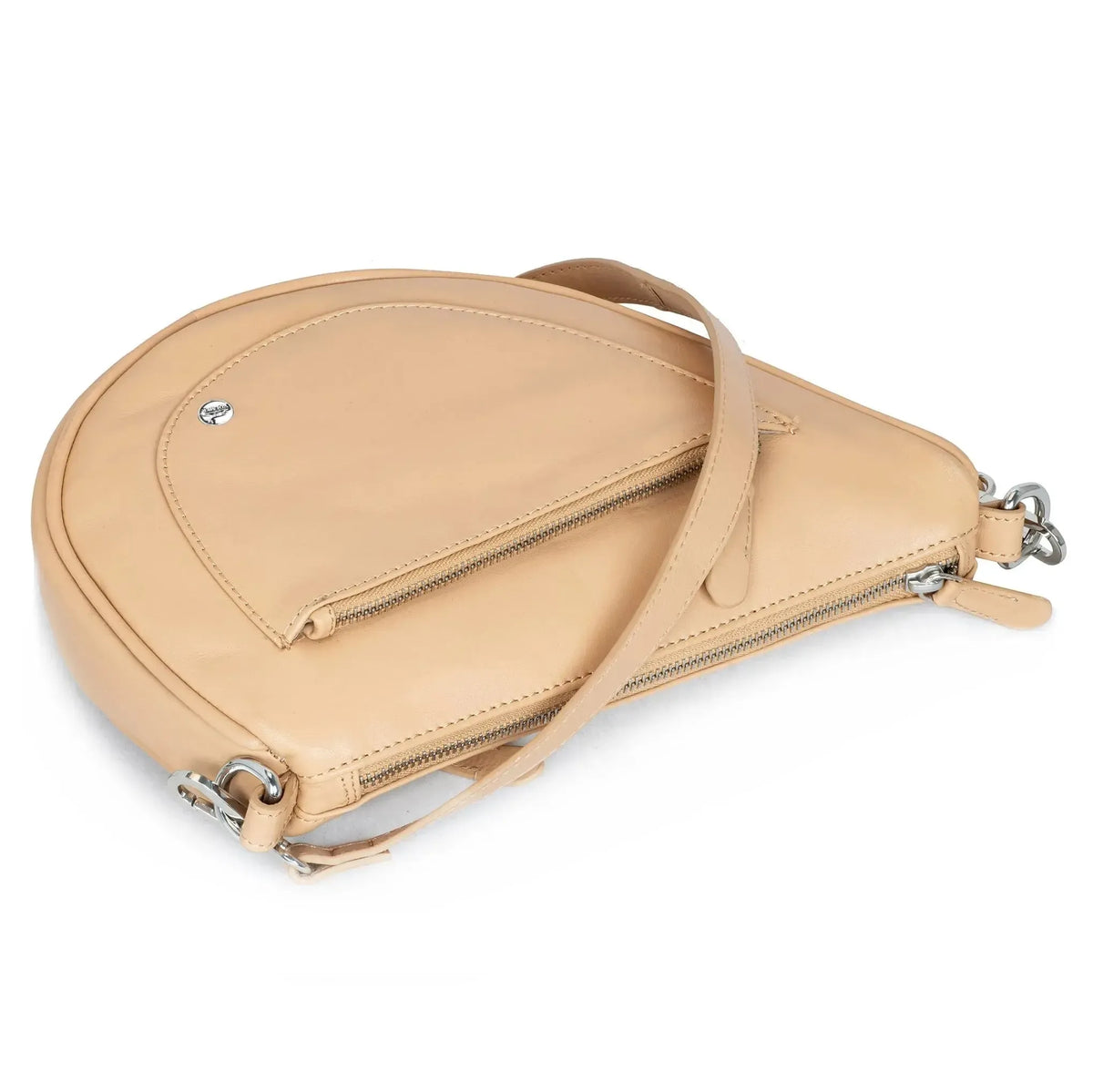 Kožená taška přes rameno – psaníčko a crossbody kabelka – s odnímatelným nastavitelným popruhem | model Vicenza