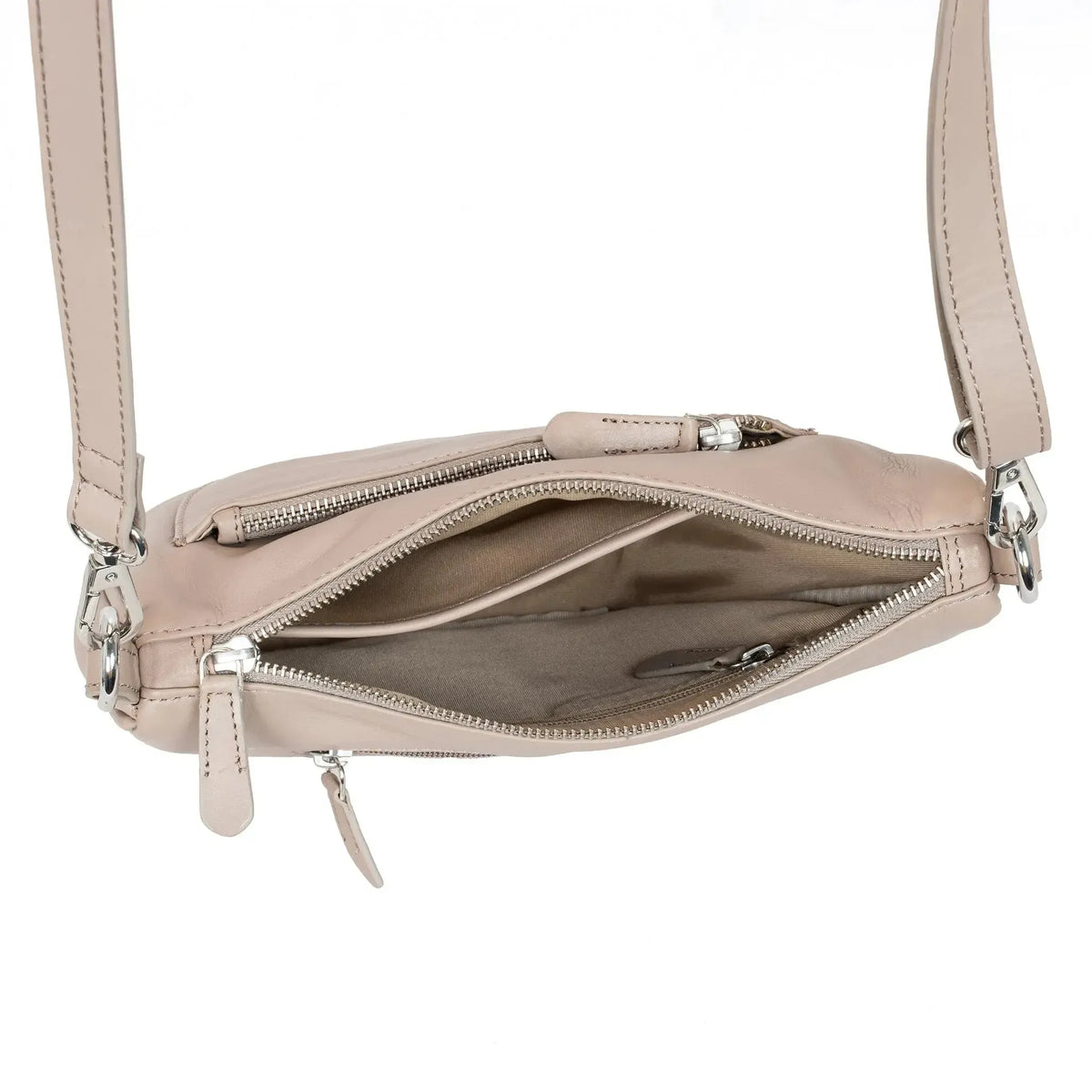 Kožená taška přes rameno – psaníčko a crossbody kabelka – s odnímatelným nastavitelným popruhem | model Vicenza