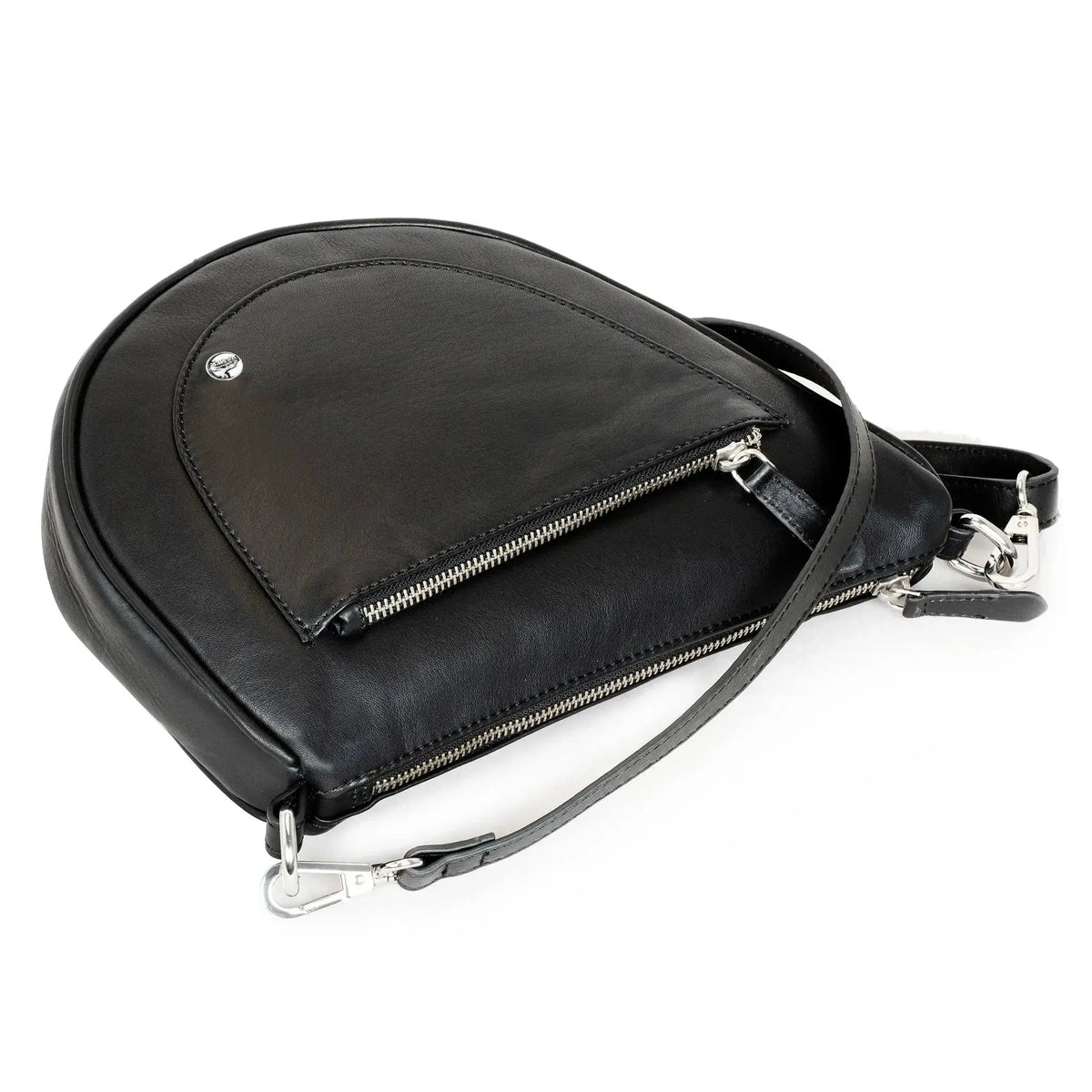 Kožená taška přes rameno – psaníčko a crossbody kabelka – s odnímatelným nastavitelným popruhem | model Vicenza
