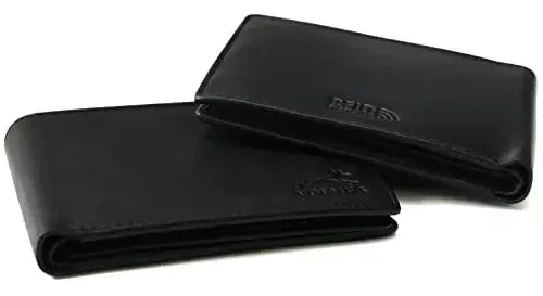 Weiche Leder Geldbörse Herren - 11 Fächer für Kreditkarten - Querformat | VO32