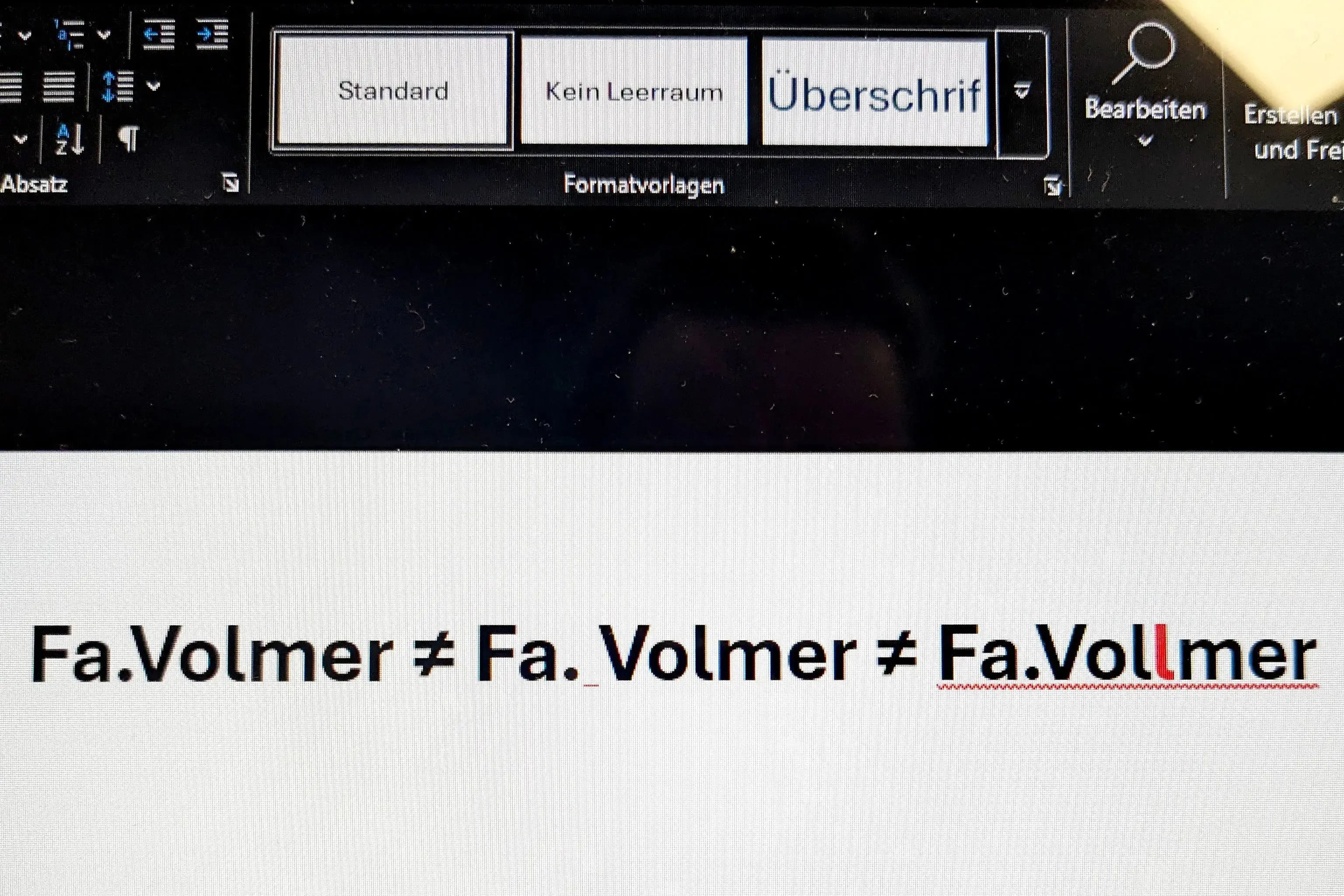 Fa.Volmer – Schreibweise und Herkunft des Markennamens