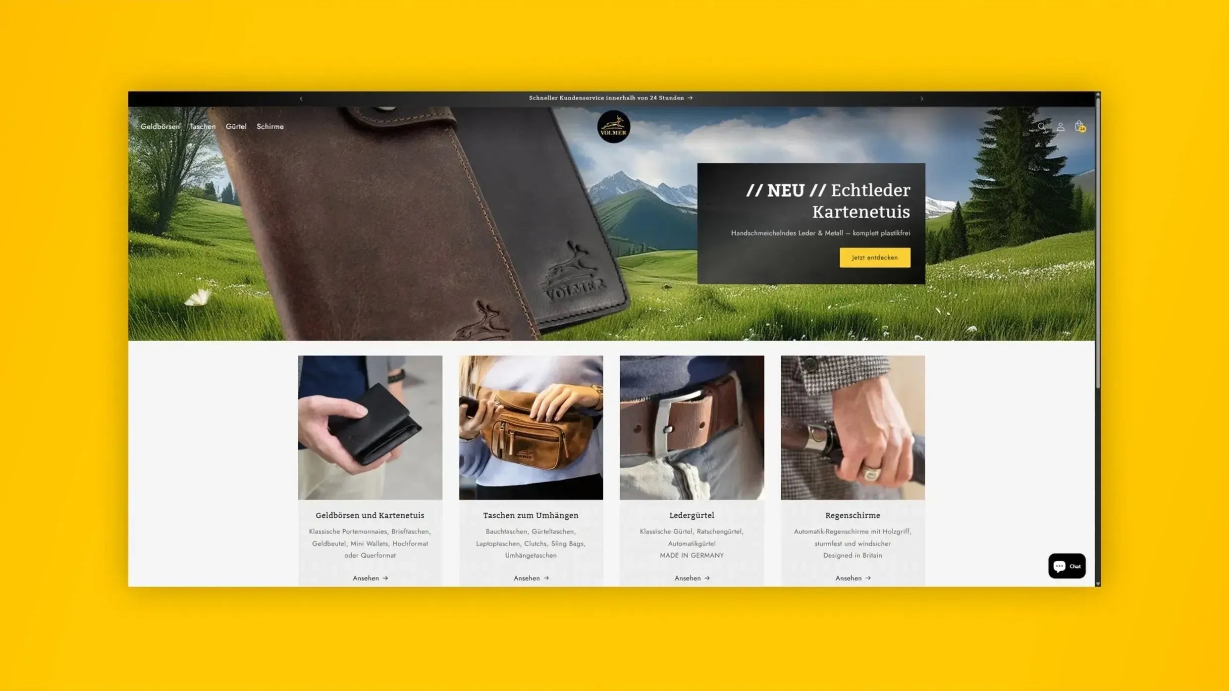 Fa.Volmer neue Homepage Screenshot