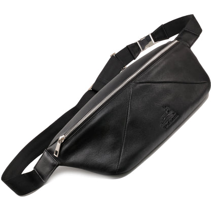 Leichte Crossbody Bag Schultertasche aus Echt-Leder  – geräumige und robuste Sling Bag | Bag9910
