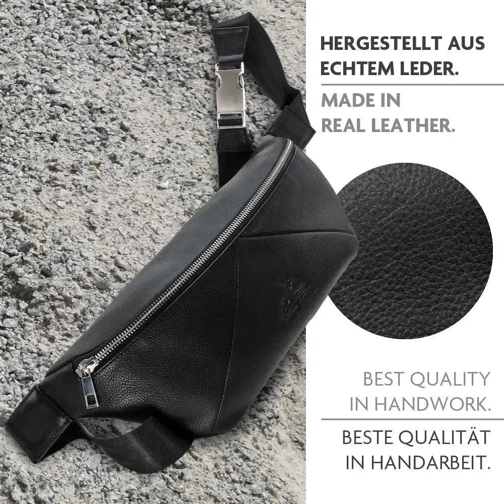 Leichte Crossbody Bag Schultertasche aus Echt-Leder – geräumige und robuste Sling Bag | Bag9910