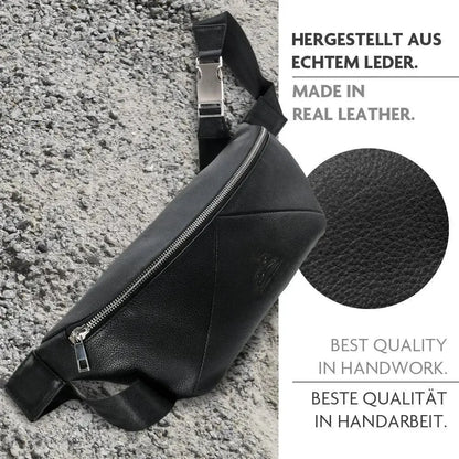 Leichte Crossbody Bag Schultertasche aus Echt-Leder – geräumige und robuste Sling Bag | Bag9910