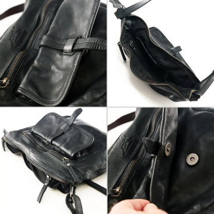 Umhängetasche Leder für Frauen – Crossbody-Bag – Vintage Used-Look | Modell Ravenna