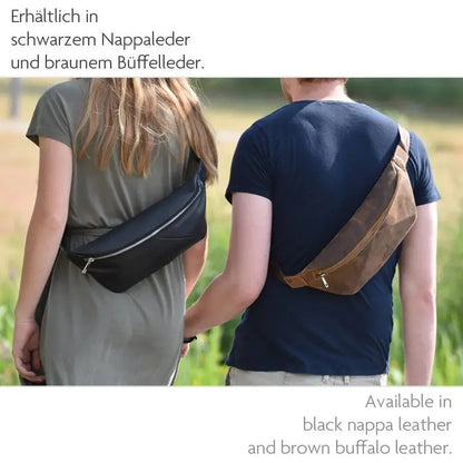 Leichte Crossbody Bag Schultertasche aus Echt-Leder – geräumige und robuste Sling Bag | Bag9910