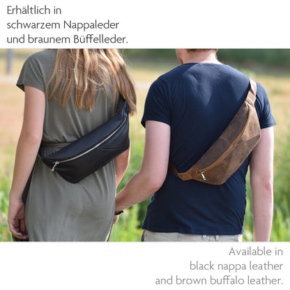 Leichte Crossbody Bag Schultertasche aus Echt-Leder  – geräumige und robuste Sling Bag | Bag9910