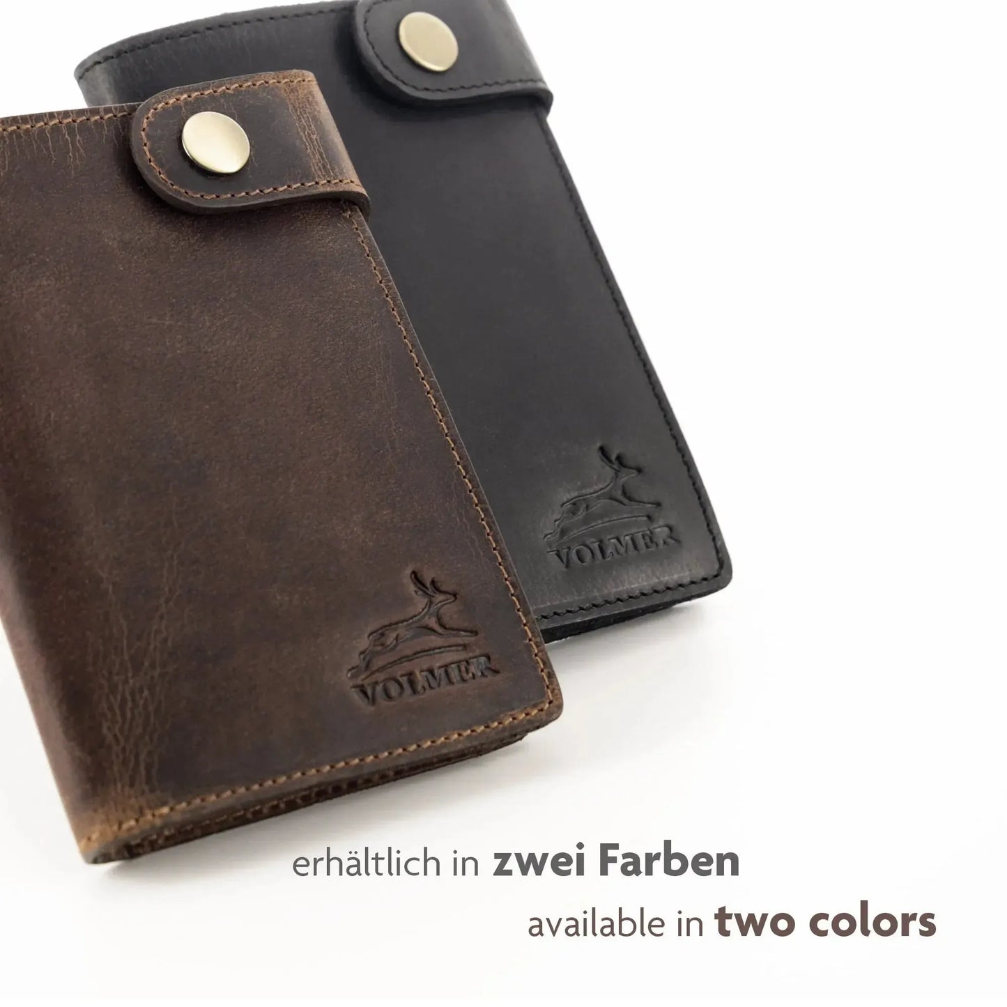 Leder Kartenetui mit großem Scheinfach – 8 Fächer für Kreditkarten – Plastikfrei – Geschenkkarton | Denton