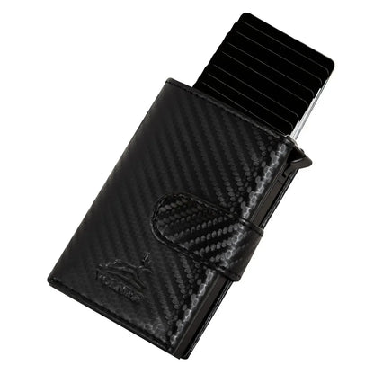 POP-UP Kartenetui mit Münzfach aus Leder – Platz für 11 Karten – Scheinfach – RFID-Schutz | VO31