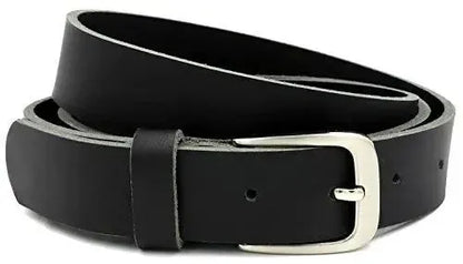 Cinturón clásico de cuero - Negro - 30mm de ancho - fácilmente recortable | GSw300801