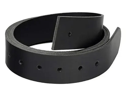 Cintura di ricambio per cintura in pelle nera 38 mm - fino a circonferenza vita 125 cm - tagliabile | Cintura-10125