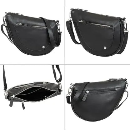 Borsa a tracolla in pelle per donna – Clutch e borsa a tracolla – con tracolla rimovibile e regolabile | Modello Vicenza