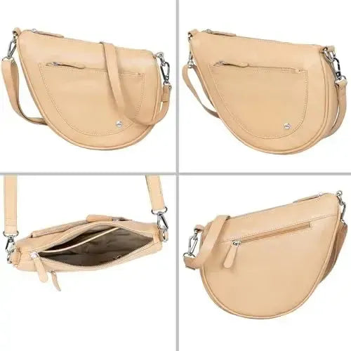 Borsa a tracolla in pelle per donna – Clutch e borsa a tracolla – con tracolla rimovibile e regolabile | Modello Vicenza