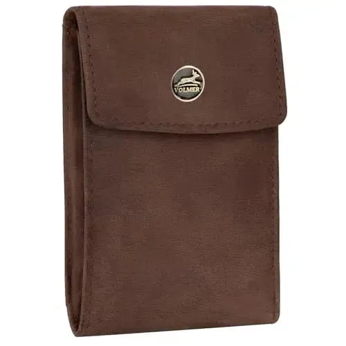 Kompakte Leder Geldbörse mit Münzfach - 9 Fächer für Karten - RFID-Schutz - inkl. Geschenkbox | VO40