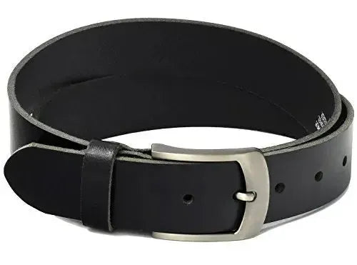 Cintura classica in pelle - Nero - larghezza 38mm - facilmente accorciabile | 10125