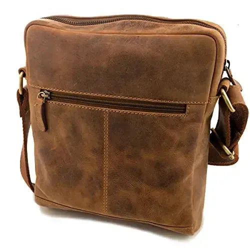 Umhängetasche Leder für Herren und Damen – funktionale Schultertasche für jeden Tag | Modell Stanford