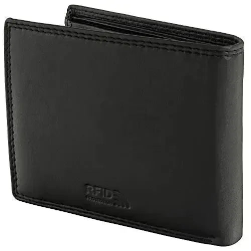 Leren portemonnee voor heren met RFID-bescherming – extra stevige dubbele naad – 9 vakken voor creditcards | VO11-RFID