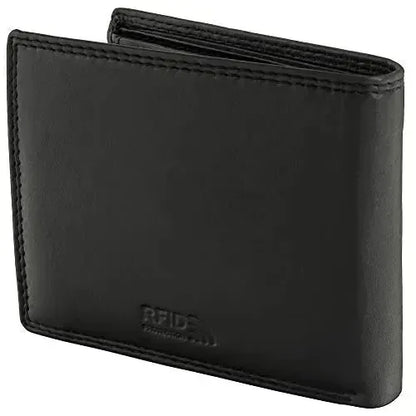 Leren portemonnee voor heren met RFID-bescherming – extra stevige dubbele naad – 9 vakken voor creditcards | VO11-RFID