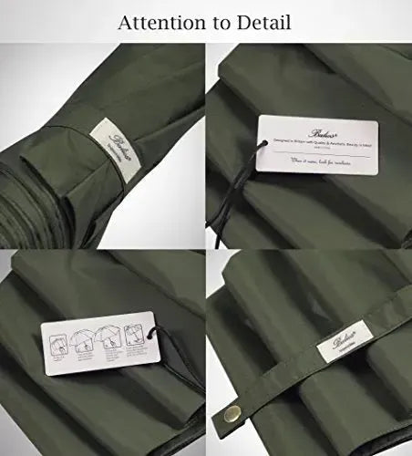 Automatik Taschen-Regenschirm mit Holzgriff – sturmfest & windsicher – Herren & Damen – Designed in Britain