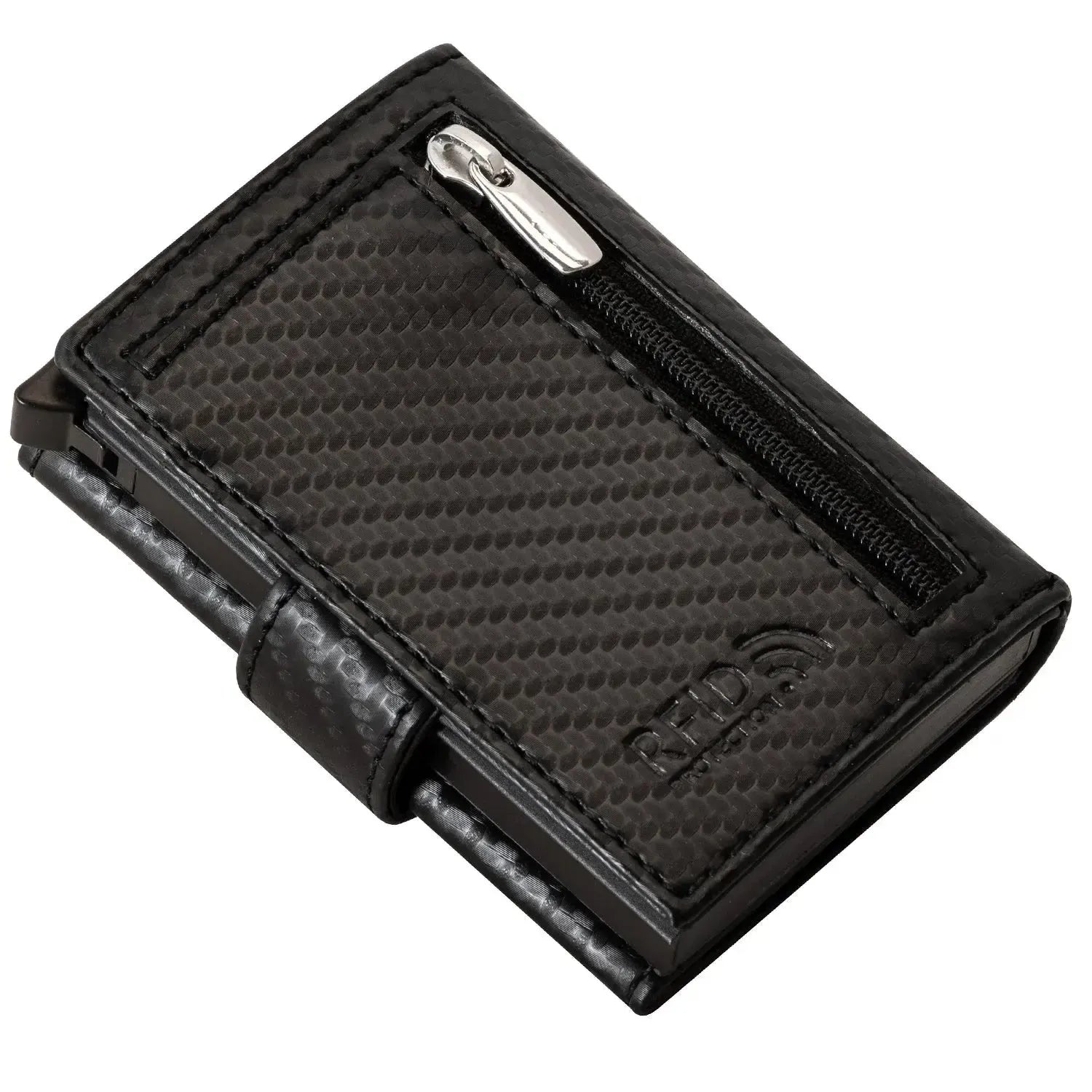 POP-UP Kartenetui mit Münzfach aus Leder – Platz für 11 Karten – Scheinfach – RFID-Schutz | VO31