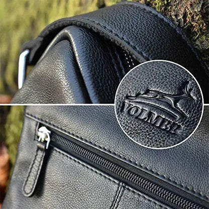 Borsa a tracolla in pelle per uomo e donna – borsa a spalla funzionale per tutti i giorni | Modello Stanford