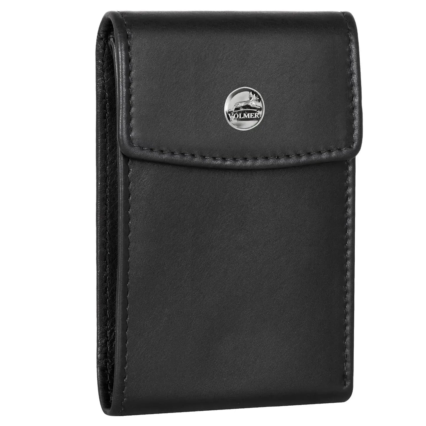 Kompakte Leder Geldbörse mit Münzfach - 9 Fächer für Karten - RFID-Schutz - inkl. Geschenkbox | VO40