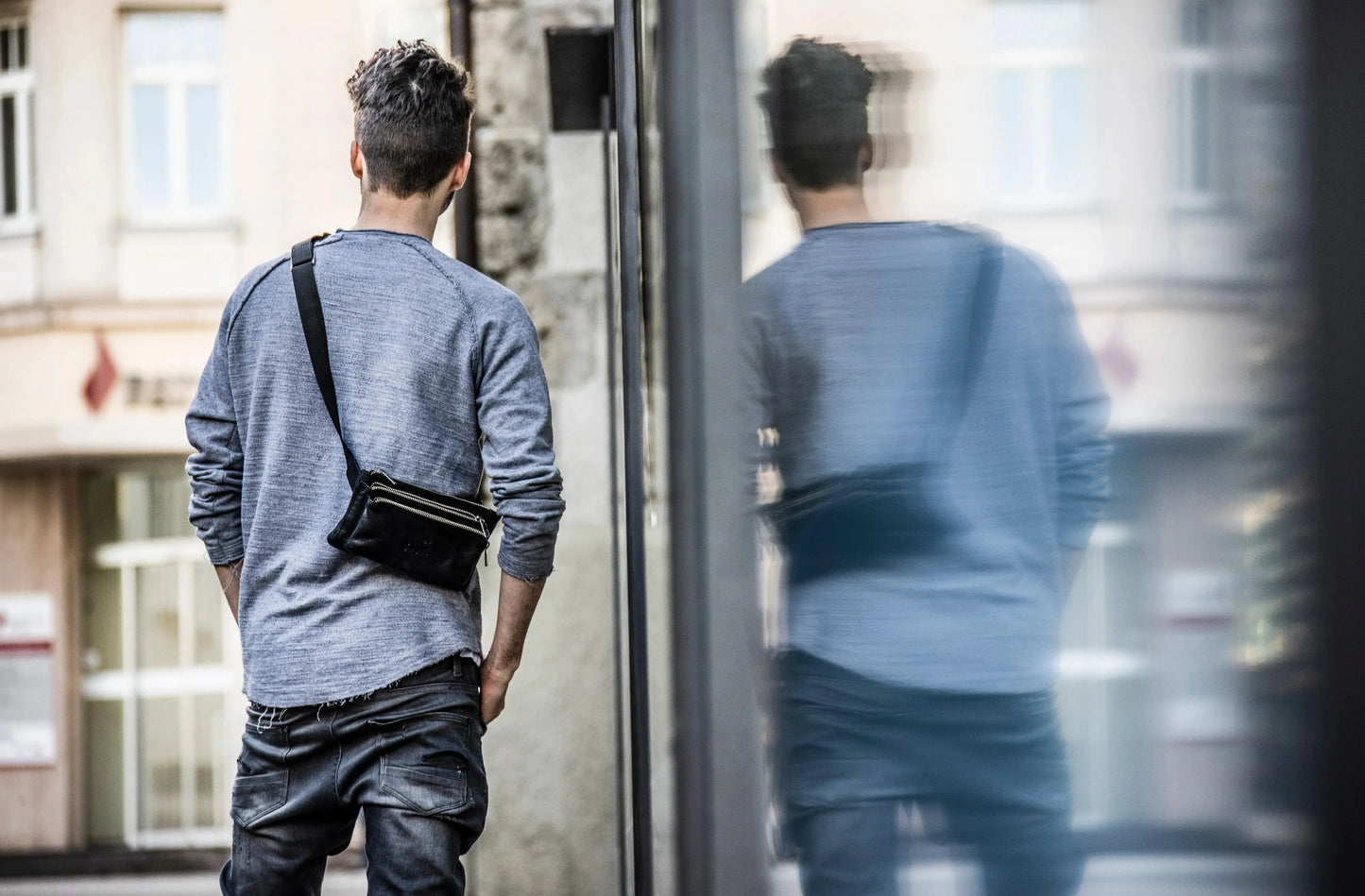Leren heuptas voor dames en heren - 3 grote vakken | Portland