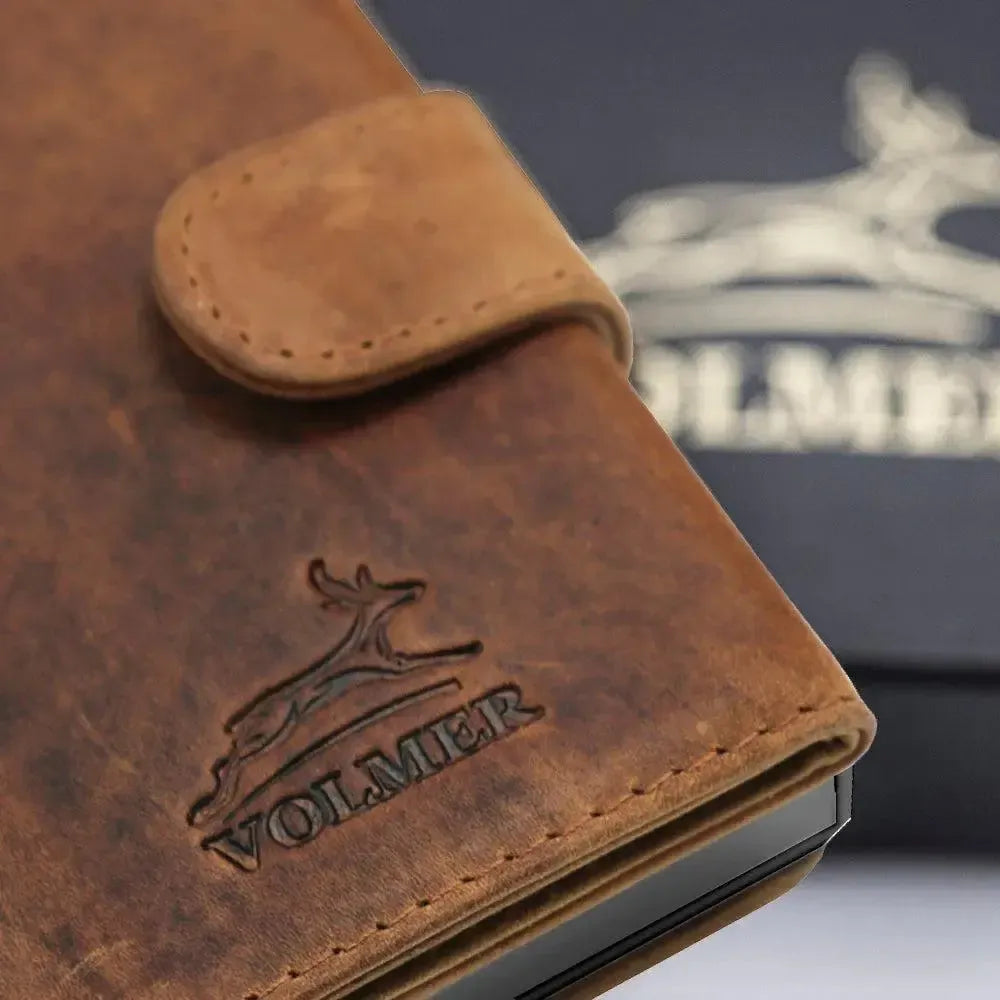 POP-UP Kartenetui aus Leder – Platz für 11 Karten – Scheinfach – RFID-Schutz | VO24