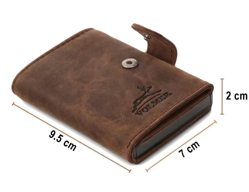 POP-UP Kartenetui aus Leder – Platz für 11 Karten – Scheinfach – RFID-Schutz | VO24