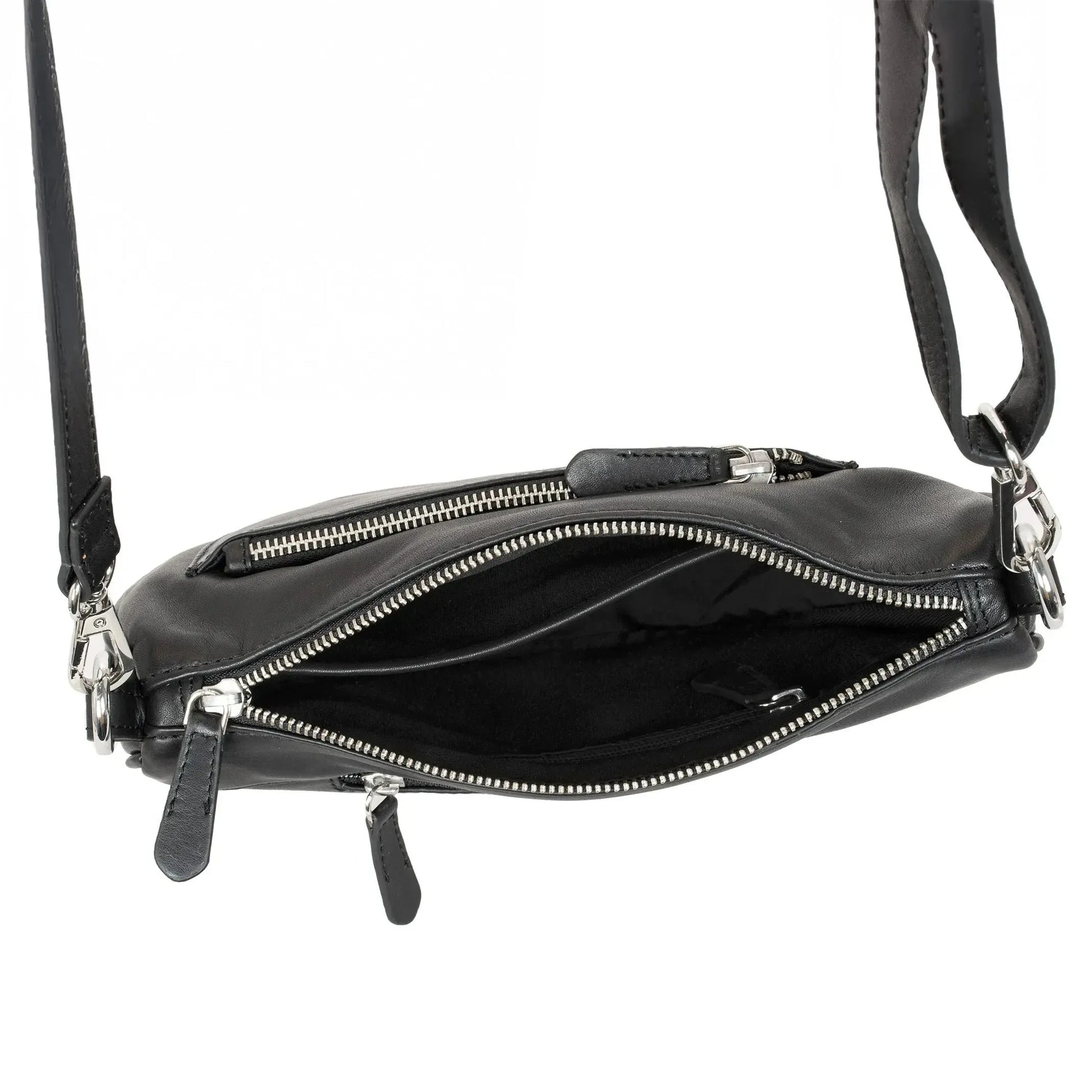 Umhängetasche Leder für Frauen – Clutch und Crossbody-Bag – mit abnehmbarem, verstellbarem Riemen | Modell Vicenza