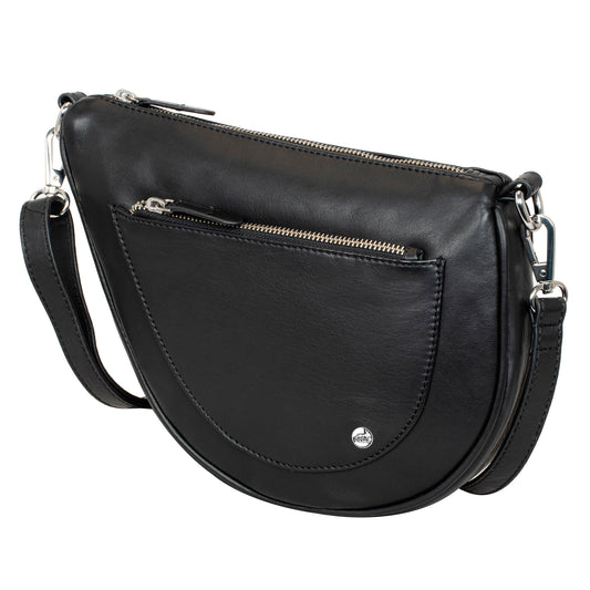 Borsa a tracolla in pelle per donna – Clutch e borsa a tracolla – con tracolla rimovibile e regolabile | Modello Vicenza