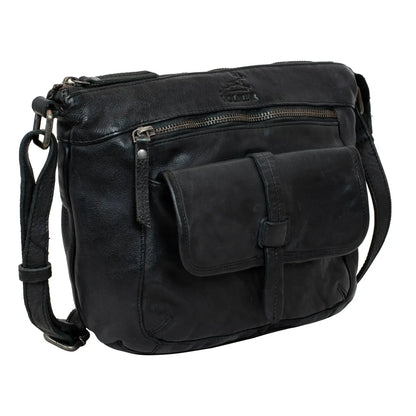 Borsa a tracolla in pelle per donna – Borsa a tracolla – Look vintage usato | Modello Ravenna