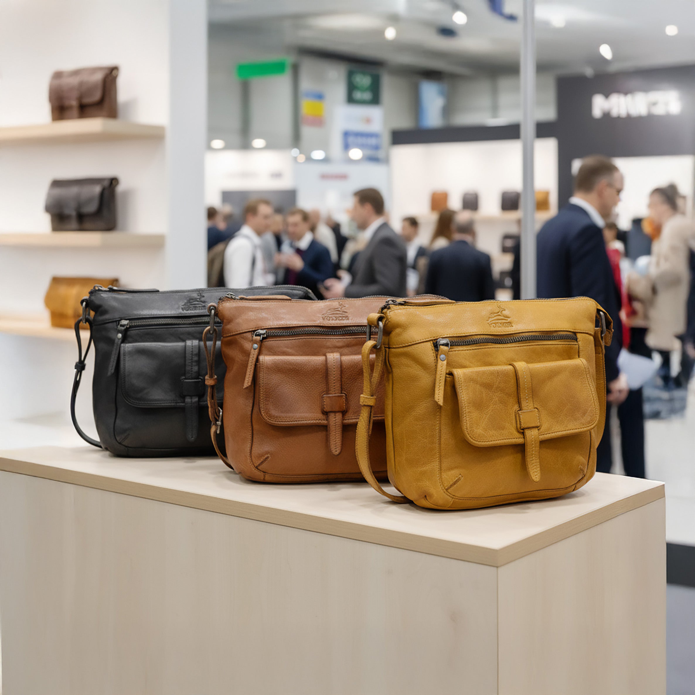 Damen Leder Handtasche Ravenna - Umhängetasche von Fa.Volmer