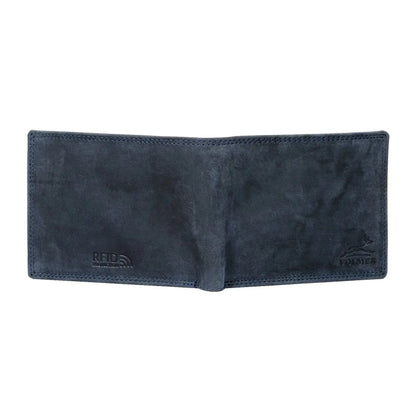 Leder Geldbörse Herren mit RFID-Schutz - extra-stabile Doppelnaht - 6 Fächer für Kreditkarten | VO8