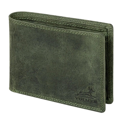 Leder Geldbörse Herren mit RFID-Schutz - extra-stabile Doppelnaht - 6 Fächer für Kreditkarten | VO8