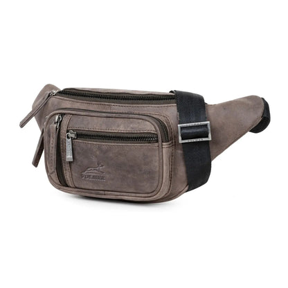 Bauchtasche Leder – 1 großes Fach, 3 kleine Fächer | Barcelona II