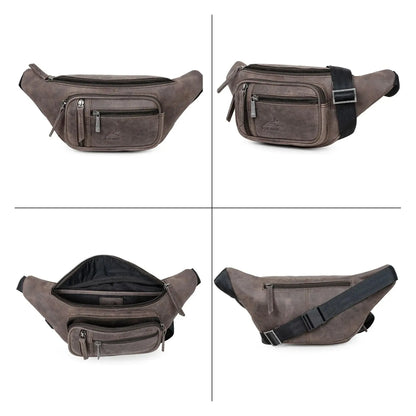 Bauchtasche Leder – 1 großes Fach, 3 kleine Fächer | Barcelona II