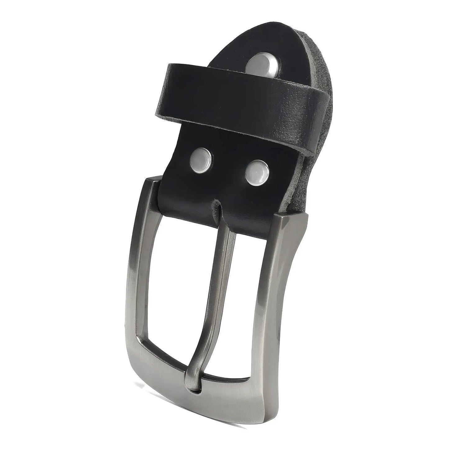 Gürtelschnalle als Ersatzteil für schwarzen Ledergürtel 38 mm Typ 10125 | Schnalle-10125