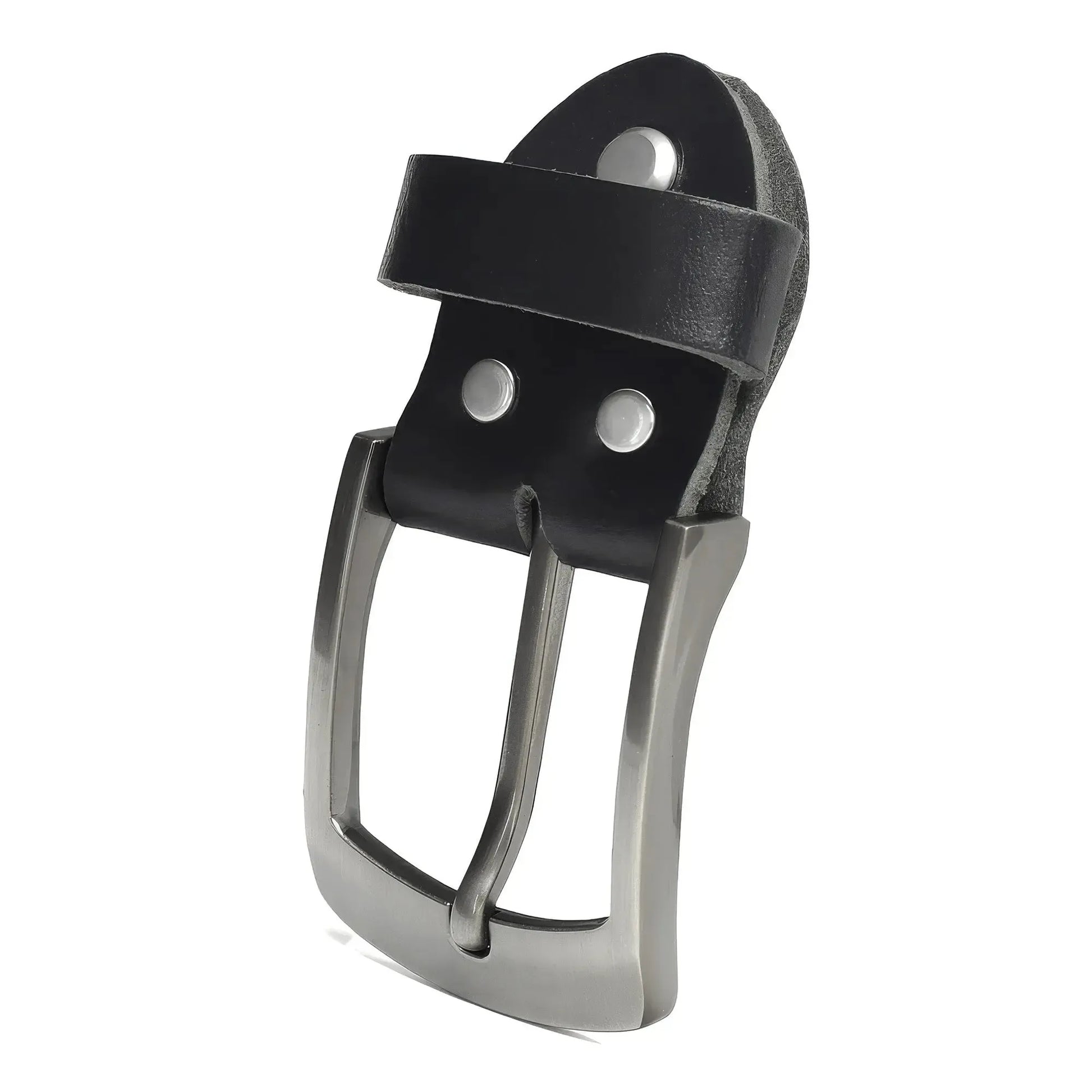 Gürtelschnalle als Ersatzteil für schwarzen Ledergürtel 38 mm Typ 10125 | Schnalle-10125