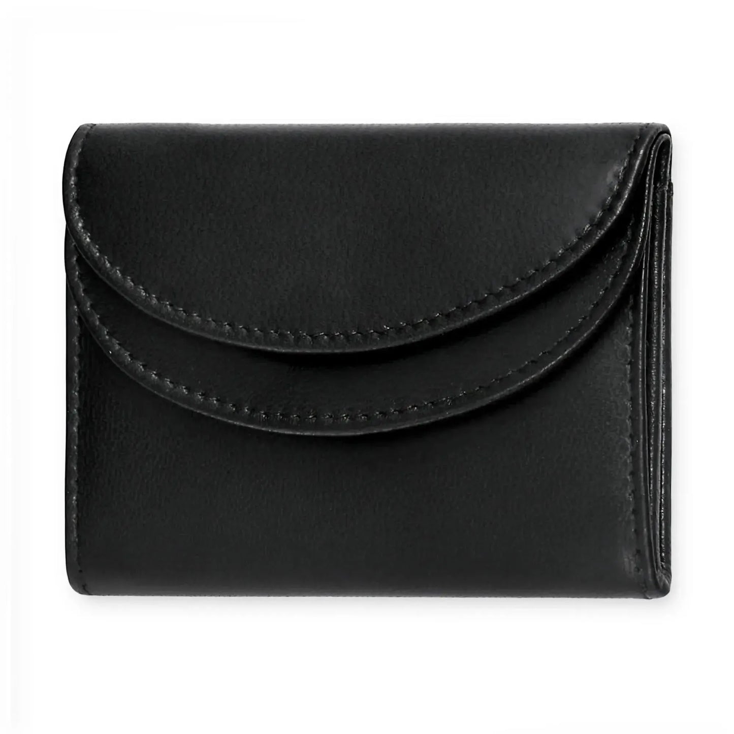 Kompakte Geldbörse aus Leder mit RFID-Schutz - 4 Fächer für Kreditkarten | MW99