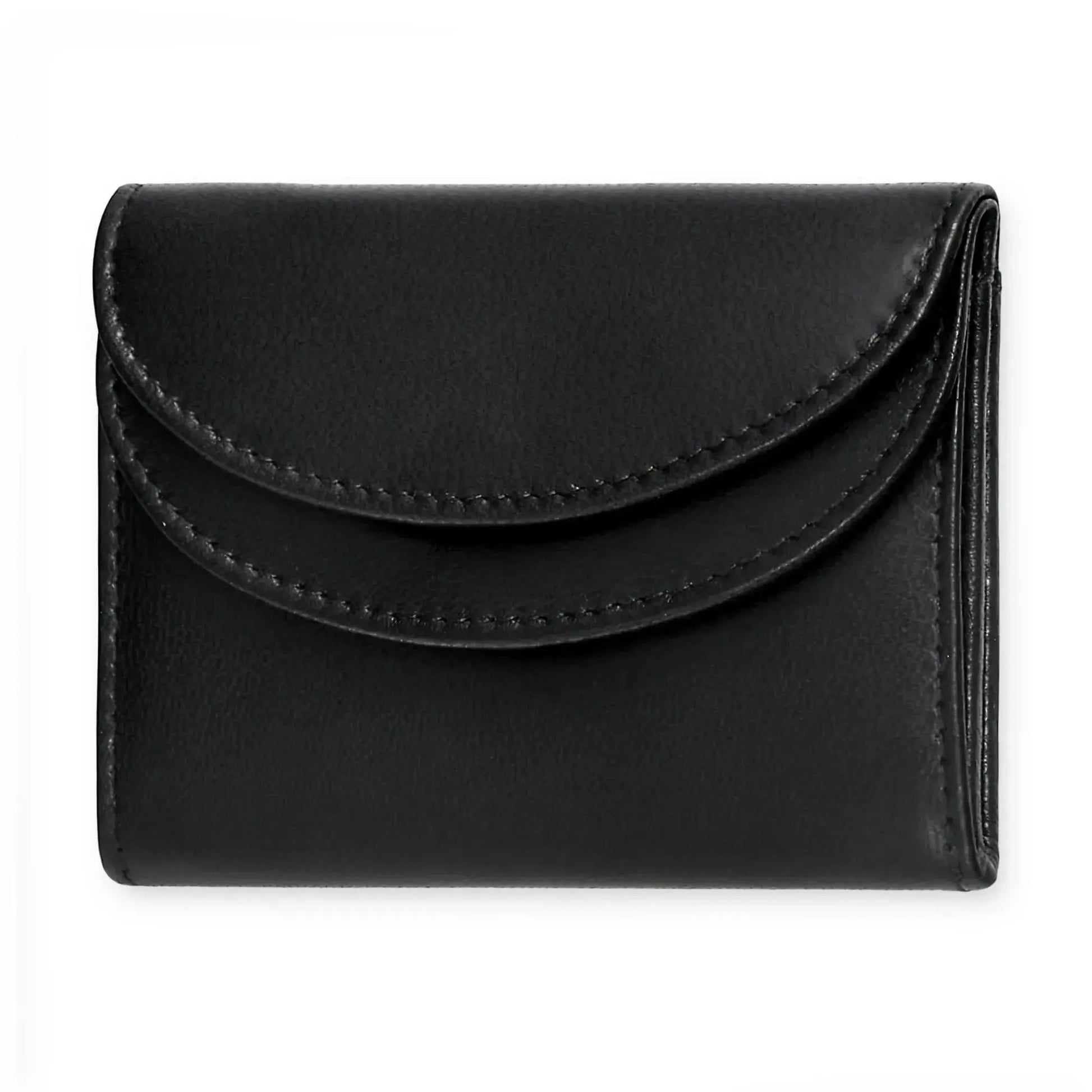 Kompakte Geldbörse aus Leder mit RFID-Schutz - 4 Fächer für Kreditkarten | MW99