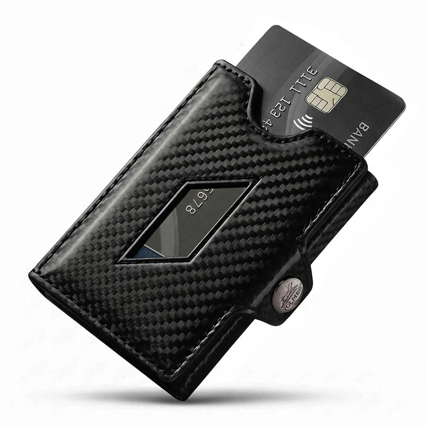Slim Wallet con porta monete in pelle, spazio per 5 carte – scomparto banconote – protezione RFID | VO46